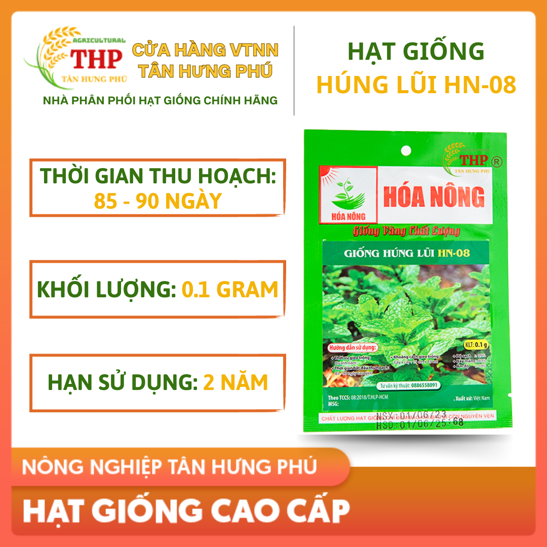 Hạt giống Húng Lũi HN-08 gói 0.1gr