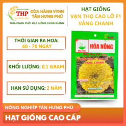 Hạt giống Vạn Thọ Cao Lỡ Vàng Chanh F1 gói 0.1gr