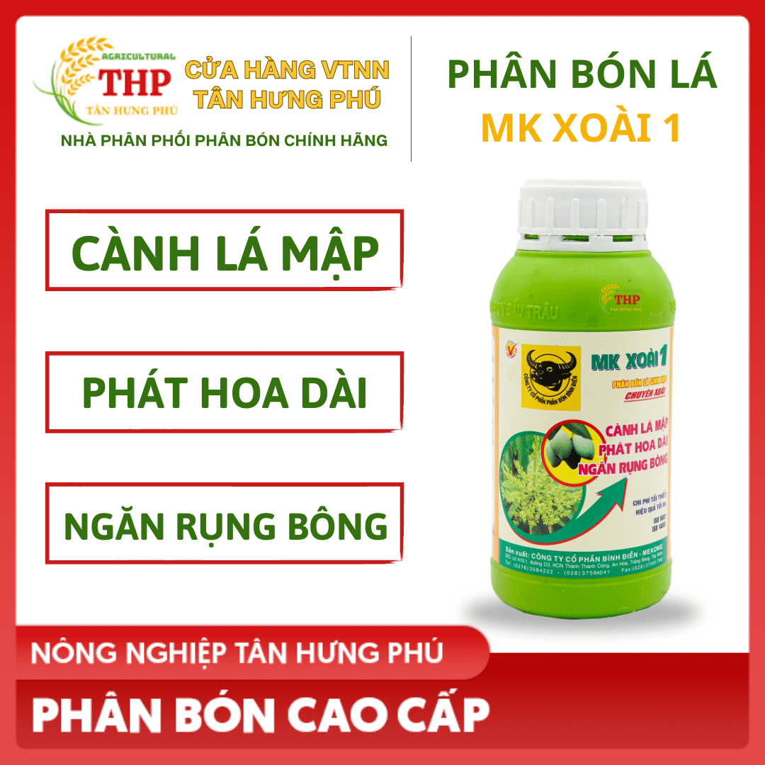 Phân Bón Đầu Trâu MK Xoài 1 chai 500ml 1 mk xoai 1